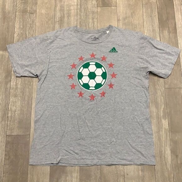 ‎Mens Adidas Go-To Soccer Shortsleeve T-Shirt - Picture 1 of 4